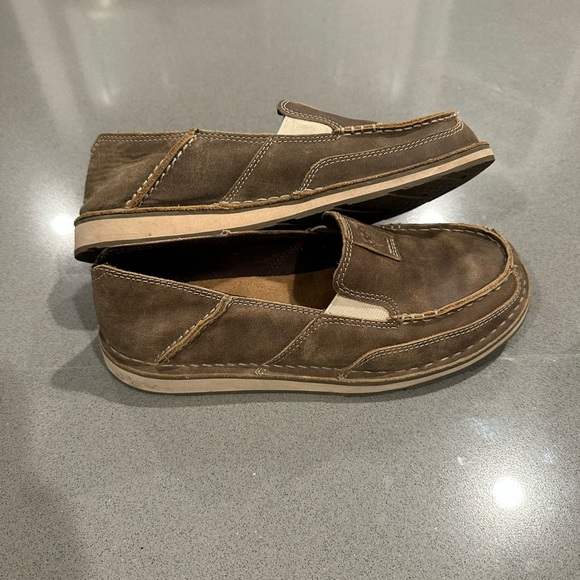 Women's Ariat The Cruiser Bomber Leather Suede Loafers - Picture 3 of 9